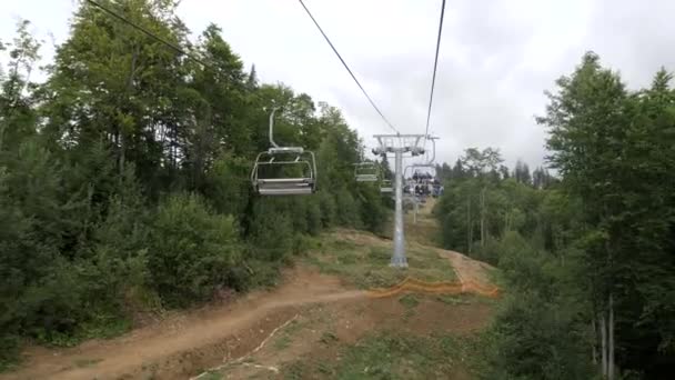 Télésiège Dans Forêt — Video