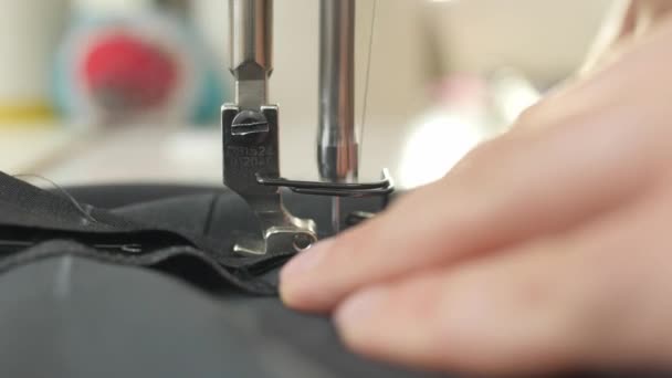 Sewing Zipper Closeup — Stock Video
