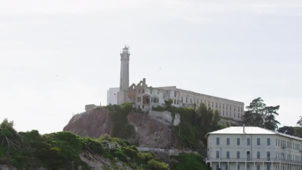 Edificios Isla Alcatraz — Vídeos de Stock