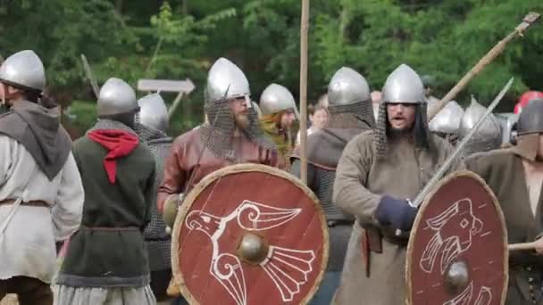 Caballeros Medievales Armadura — Vídeo de stock