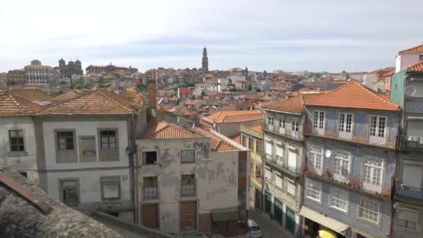 Byggnader Porto Dagen Staden — Stockvideo