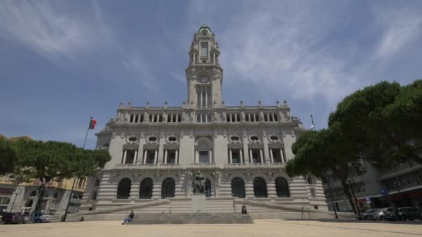 Câmara Municipal Porto — Vídeo de Stock