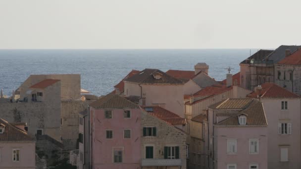 Edifícios Antigos Mar — Vídeo de Stock