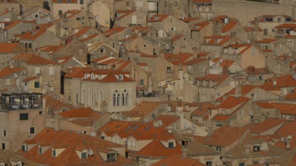 Steinhäuser Dubrovnik — Stockvideo
