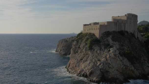 Fort Lovrijenac Deniz — Stok video