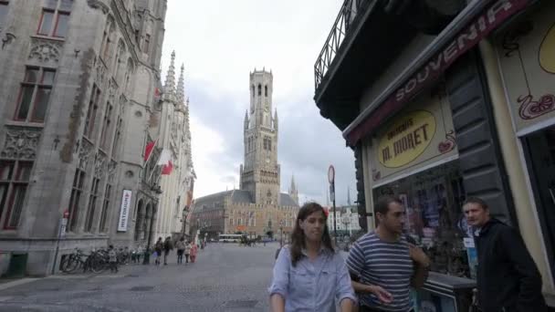 Campanile Bruges — Video Stock