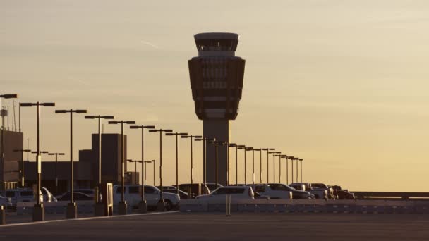 航空交通管制塔 — ストック動画