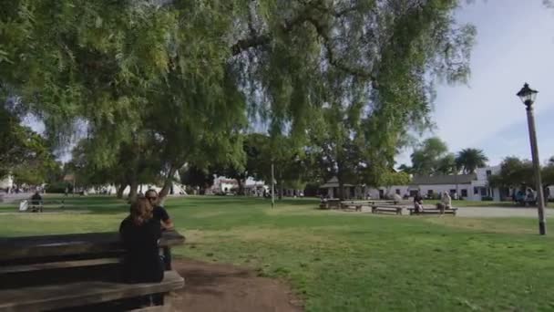 Relaxando Cidade Velha Parque Histórico Estado San Diego — Vídeo de Stock