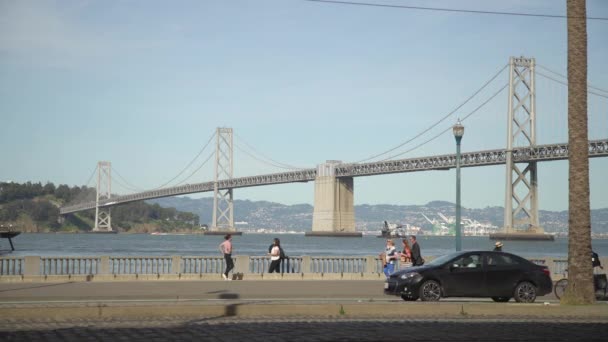 San Francisco Oakland Bay Bron — Stockvideo