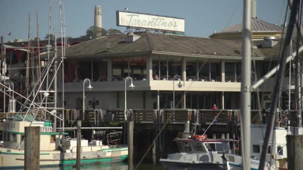 Restaurante Tarantino Fisherman Wharf — Vídeo de Stock