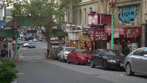 Strada Chinatown San Francisco — Video Stock