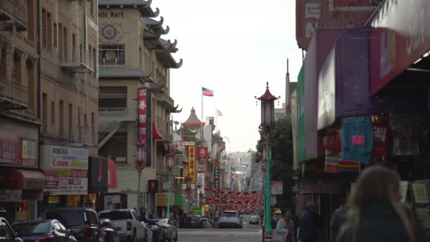 Calle Chinatown San Francisco — Vídeos de Stock