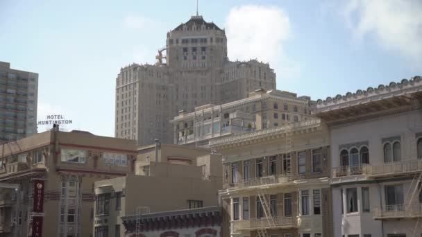 Buildings Apartment Blocks Street — Stock Video