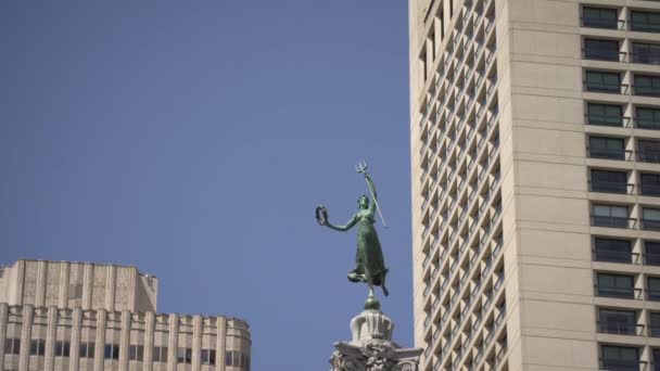 Statua Zwycięstwa Union Square — Wideo stockowe