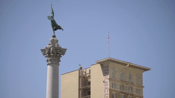 Monumento Dewey San Francisco — Vídeo de stock