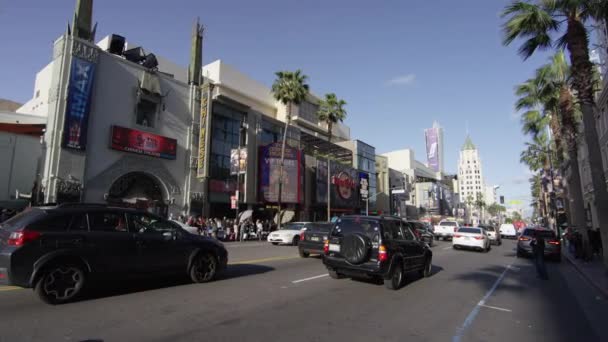 Traffico Hollywood Stati Uniti — Video Stock