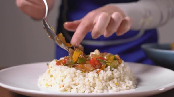 Mise Valeur Des Légumes Cuits — Video