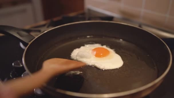 Смажити Яйце Відео — стокове відео