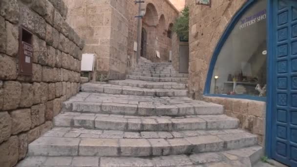 Escadas Edifícios Pedra — Vídeo de Stock