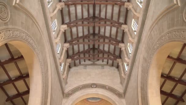 Interior Iglesia Con Mosaico — Vídeos de Stock