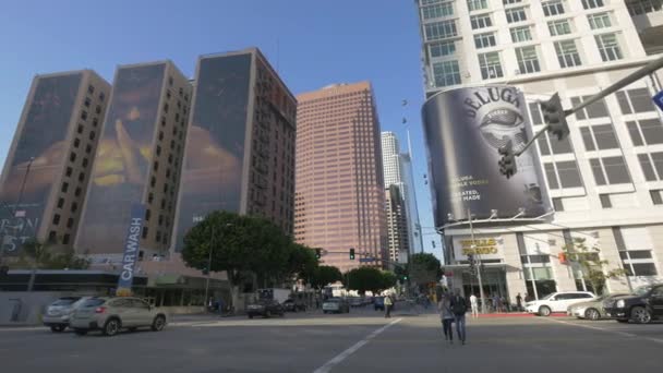 Tornyok Társasházak Itt Los Angeles — Stock videók