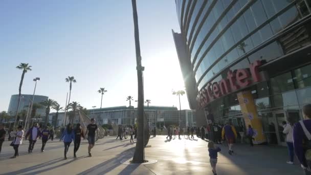 Turistas Staples Center — Vídeo de stock