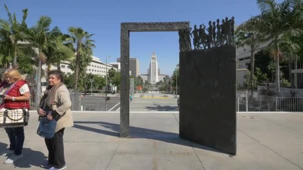 Tourists Los Angeles — Stock Video