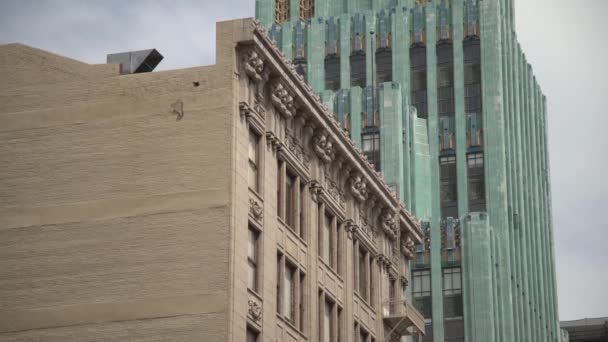 Tilt Eastern Columbia Clock Tower — Stock Video