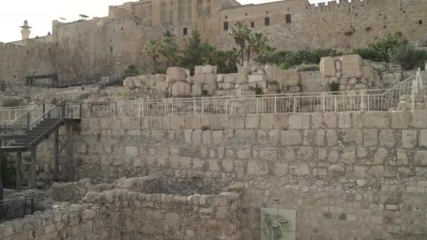 Ruinas Antigua Jerusalén — Vídeo de stock