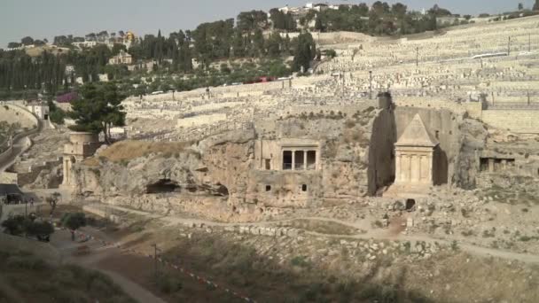 Túmulos Kidron Valley — Vídeo de Stock