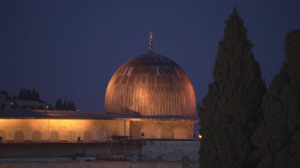 Cúpula Mezquita Aqsa — Vídeos de Stock