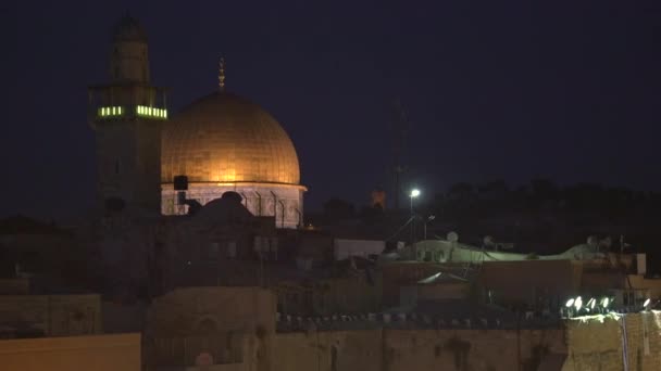 Dome Rock Western Wall Plaza — Stock Video