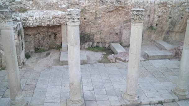 Columnas Cardo Maximus Jerusalén — Vídeos de Stock