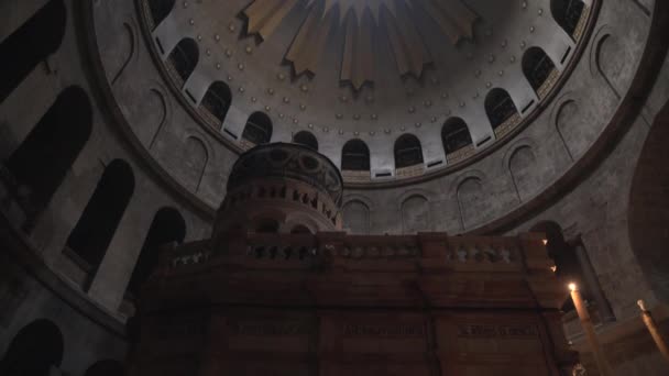 Inclinazione Del Soffitto Della Chiesa Della Risurrezione — Video Stock