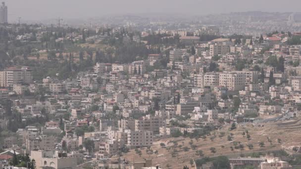 具有建筑物的耶路撒冷城市景观 — 图库视频影像