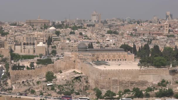 Aqsa Mosque Its Surroundings — Stock Video