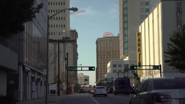 Traffic Street Tampa — Stock Video