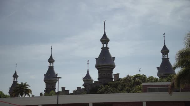 Minaretten Van Tampa Universiteit — Stockvideo