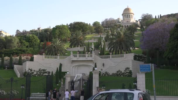 Baha Gärten Haifa — Stockvideo