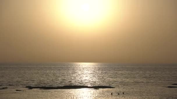 Pôr Sol Sobre Mar — Vídeo de Stock