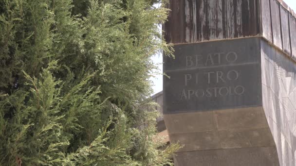 卡佩纳姆的彼得纪念碑 — 图库视频影像