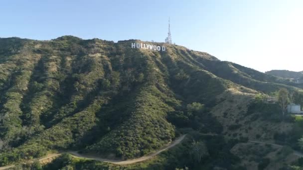 Vue Aérienne Panneau Hollywood — Video