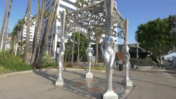 ハリウッドの四人の銀の女性 — ストック動画