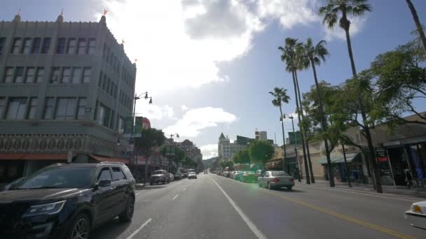 Hollywood Boulevard Los Angeles — Video Stock