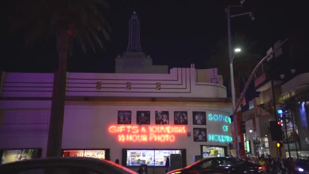 Souvenir Hollywood Stati Uniti America — Video Stock