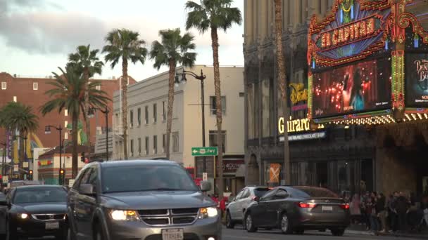 Doprava Hollywoodu Los Angeles Usa — Stock video
