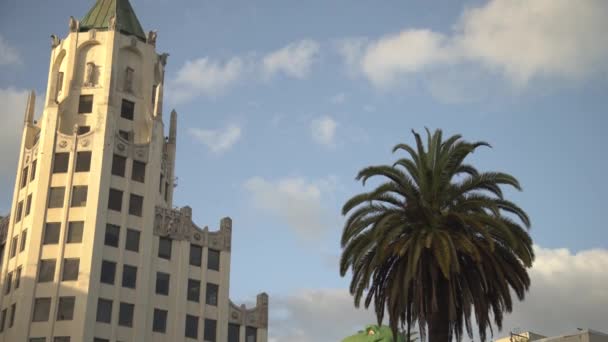 Przechylony Widok Budynki Hollywood — Wideo stockowe