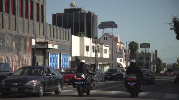 Street Hollywood Verenigde Staten Van Amerika — Stockvideo