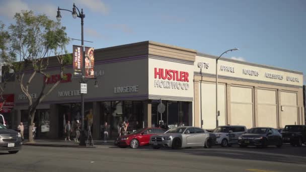 Hustler Hollywood Shop Estados Unidos América — Vídeo de stock