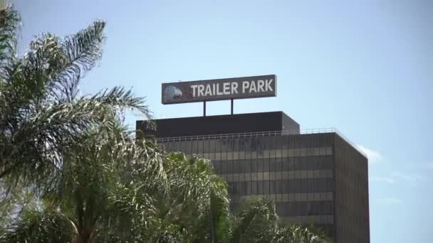View Trailer Park Sign — Vídeo de Stock